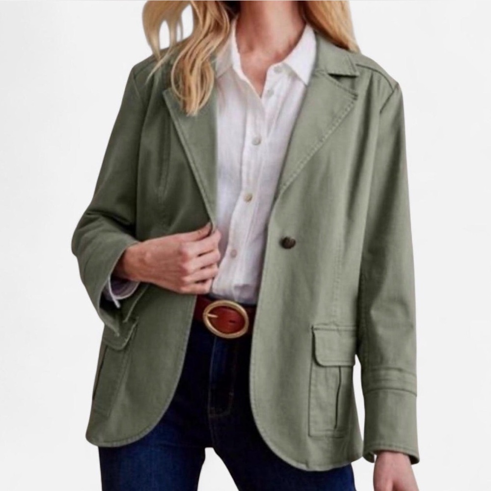 Soft Surroundings Green Forte Jacket (Large)
